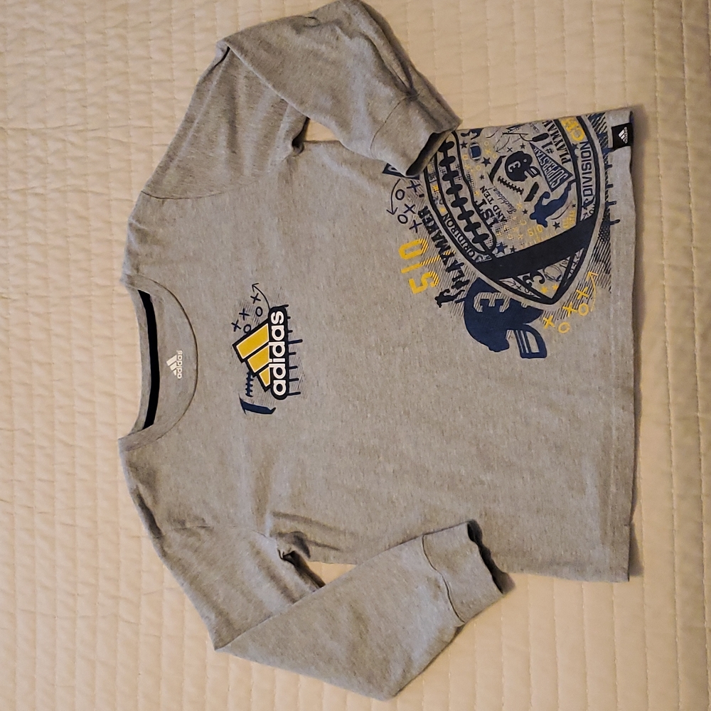 ADIDAS long sleeve tee, boys, 7X